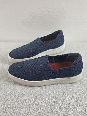 FitFlop Rally X Duo Weave Slip On Sneakers Blue M8/W9.5